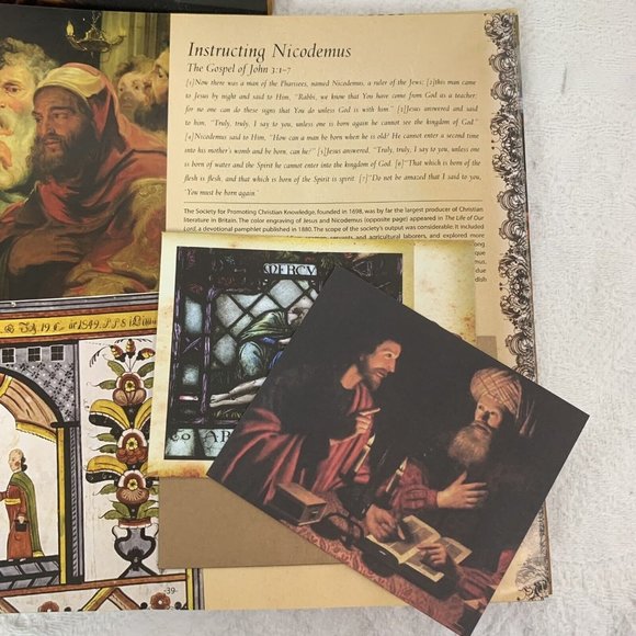 The Gospel A Vault on the Life of Jesus Christ Whitman Christian HC Slipcase ART - Picture 7 of 12